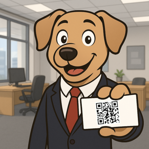 Man holding out a business card